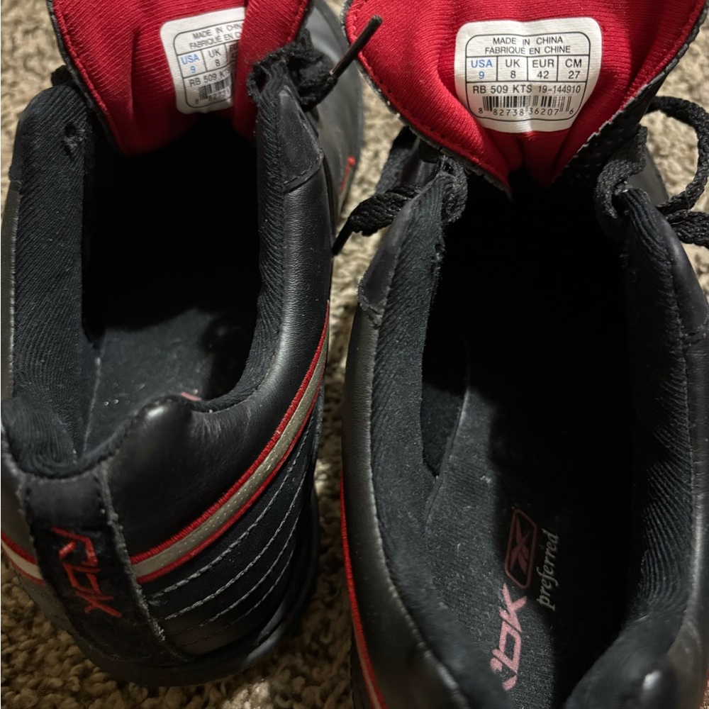 Reebok Kids Black and Red Shoes
